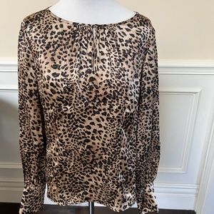 Rebecca Taylor animal print blouse